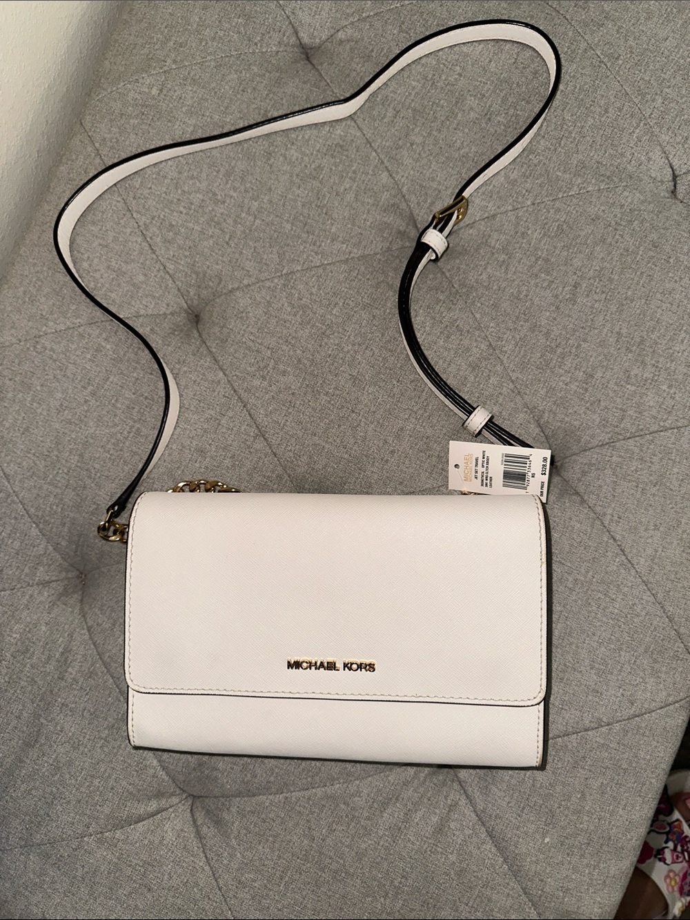 Michael Kors white Crossbody Chain Strap Shoulder Bag - Picture 5 of 8